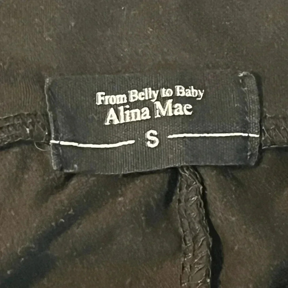 Alina Mae size S maternity yoga pants in black EUC - Picture 9 of 10
